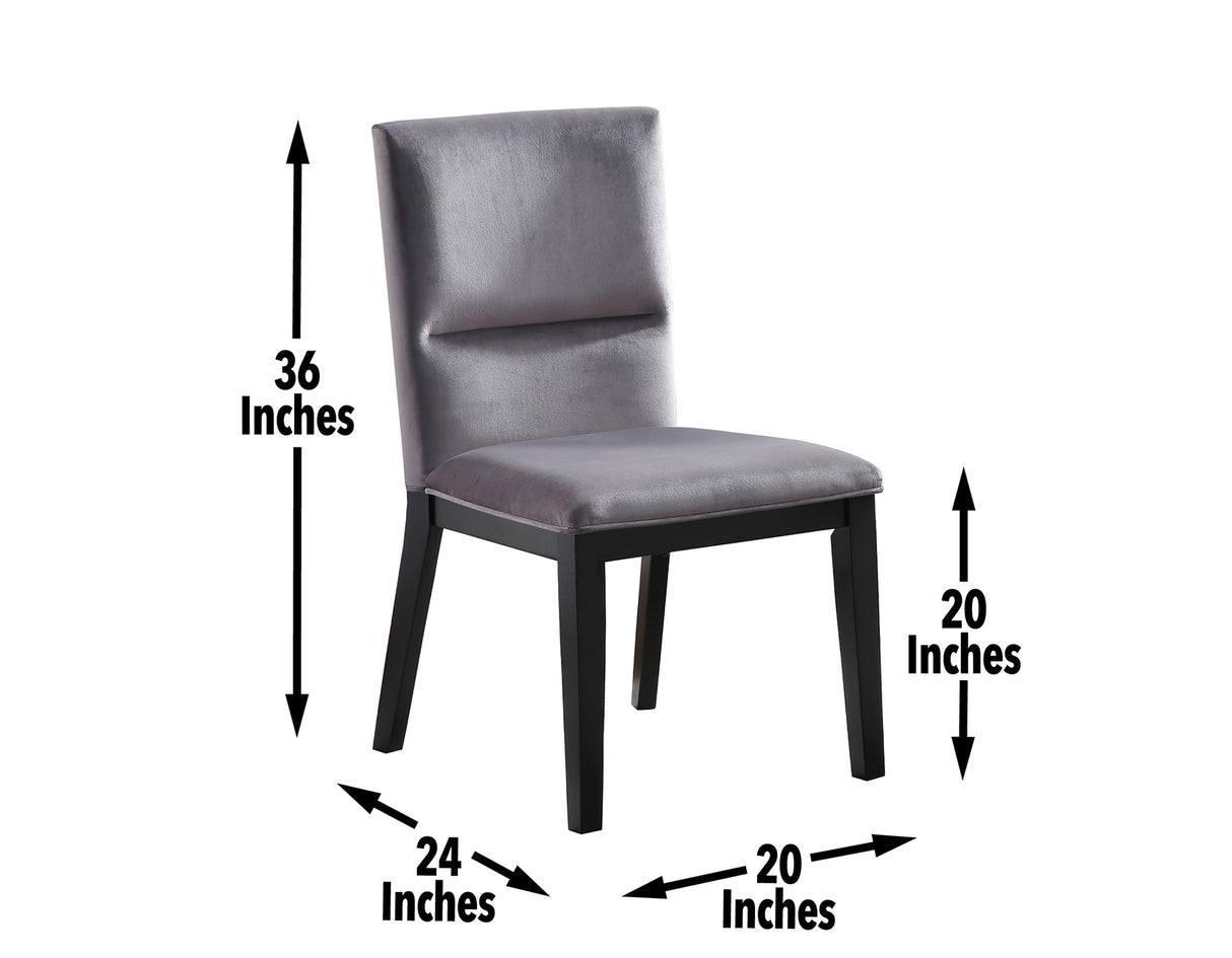 Amalie Black/Gray Round Dining Room Set from Steve Silver - Luna Furniture
