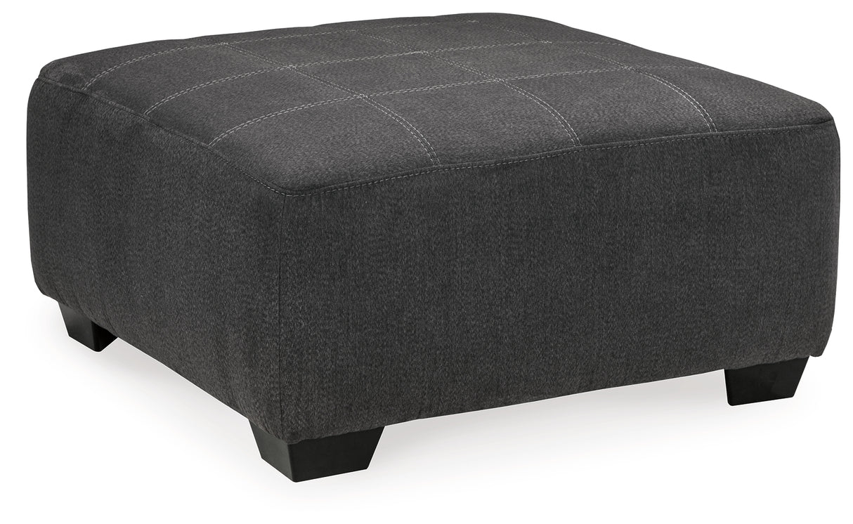 Ambee Slate 3-Piece Sectional with Ottoman from Ashley - Luna Furniture