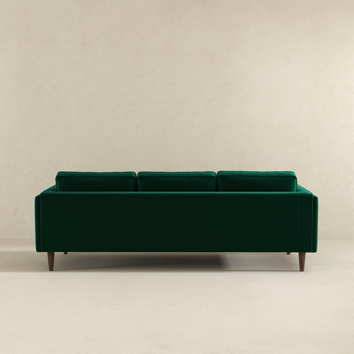 Amber Dark Green Mid-Century Modern Luxury Velvet Sofa from Ashcroft Furniture - Luna Furniture
