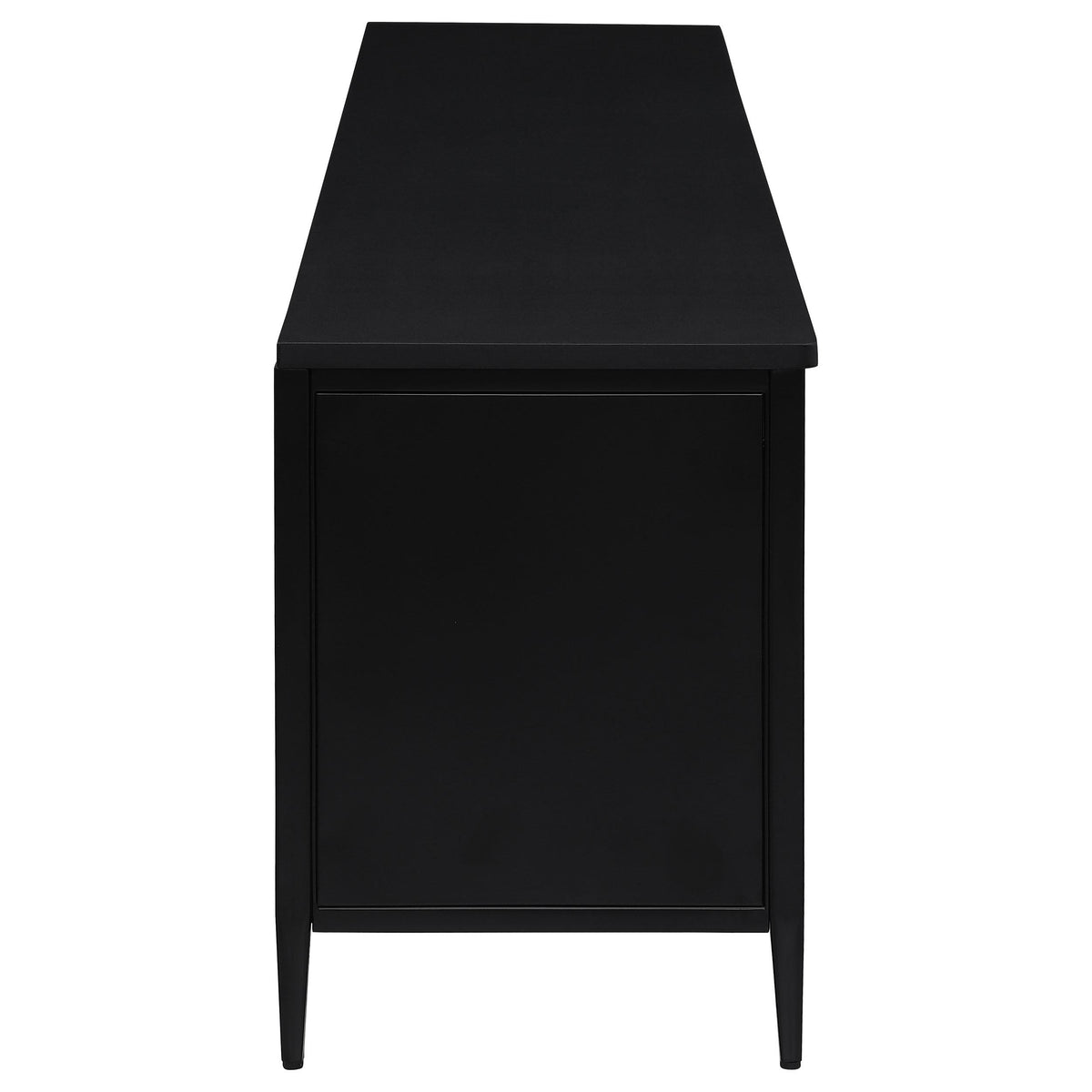 Amherst Black 4-Door Metal TV Stand Media Console from Coaster - Luna Furniture