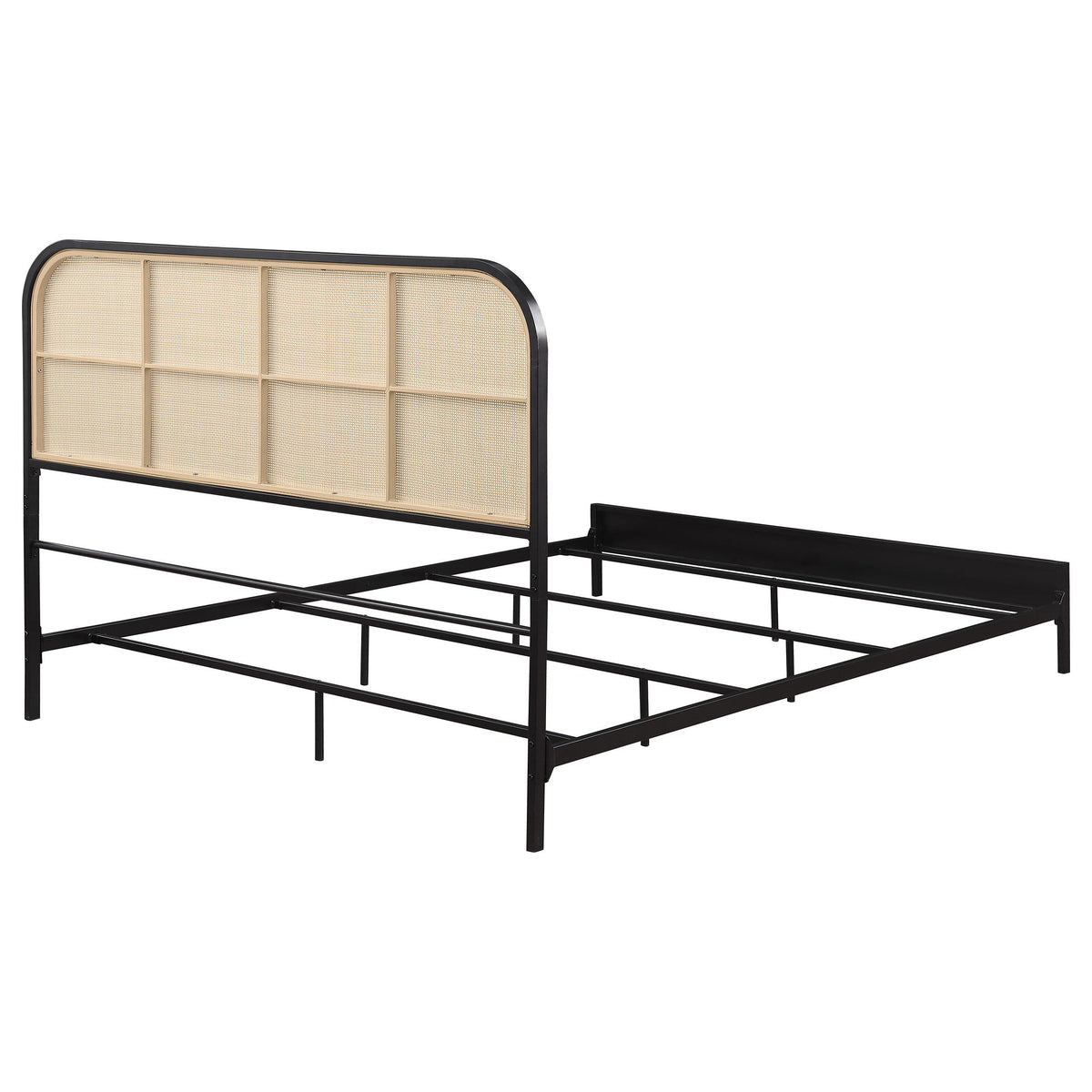 Amherst Black Radio Weave Rattan Metal Queen Bed from Coaster - Luna Furniture