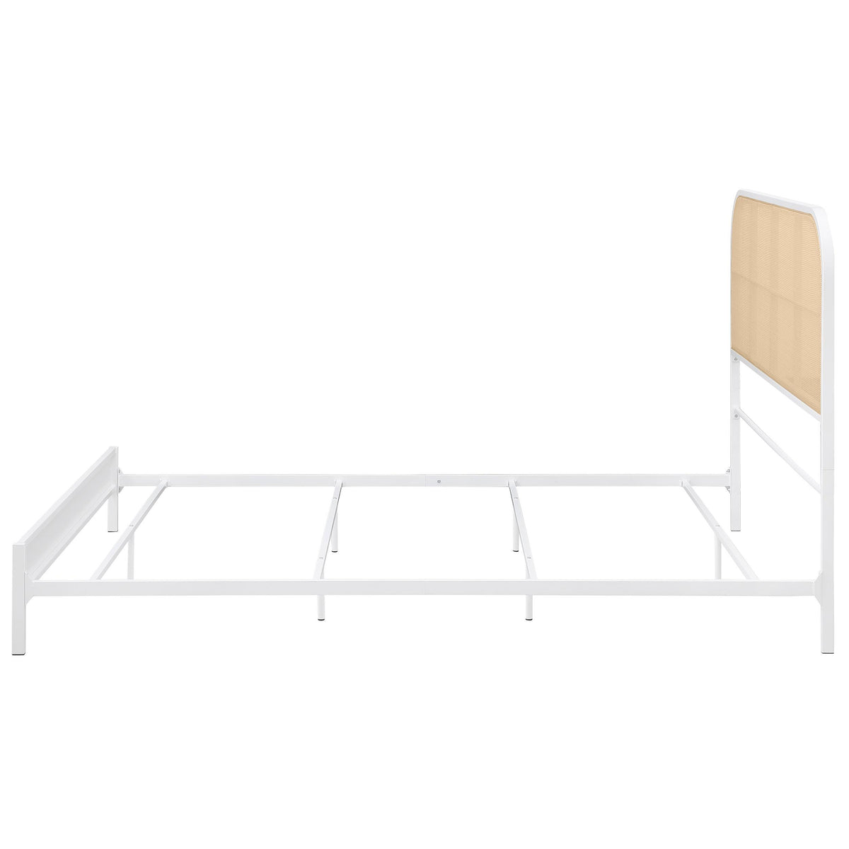 Amherst White Radio Weave Rattan Metal Queen Bed from Coaster - Luna Furniture