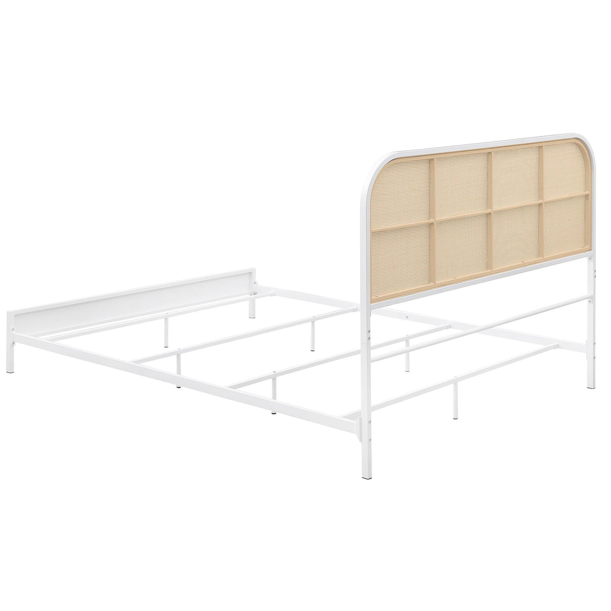 Amherst White Radio Weave Rattan Metal Queen Bed from Coaster - Luna Furniture