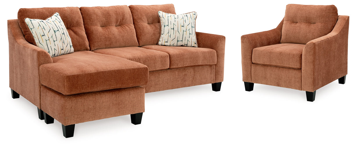 Amity Bay Clay Sofa Chaise and Chair from Ashley - Luna Furniture