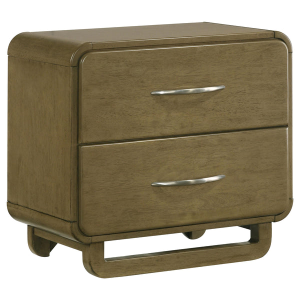 Amsbury Nutmeg 2-Drawer Nightstand