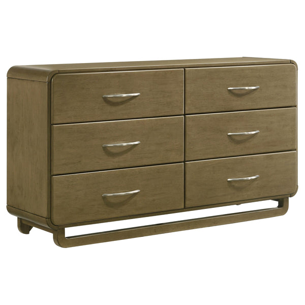 Amsbury Nutmeg 6-Drawer Dresser