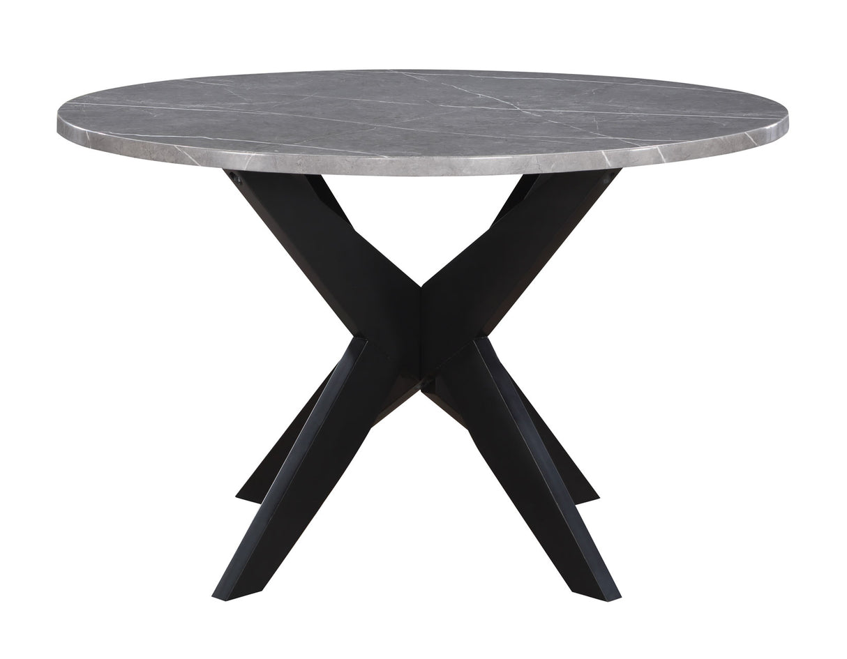 Amy Black/Gray Round Dining Room Set from Steve Silver - Luna Furniture