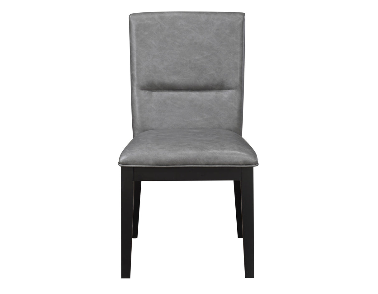 Amy Black/Gray Round Dining Room Set from Steve Silver - Luna Furniture