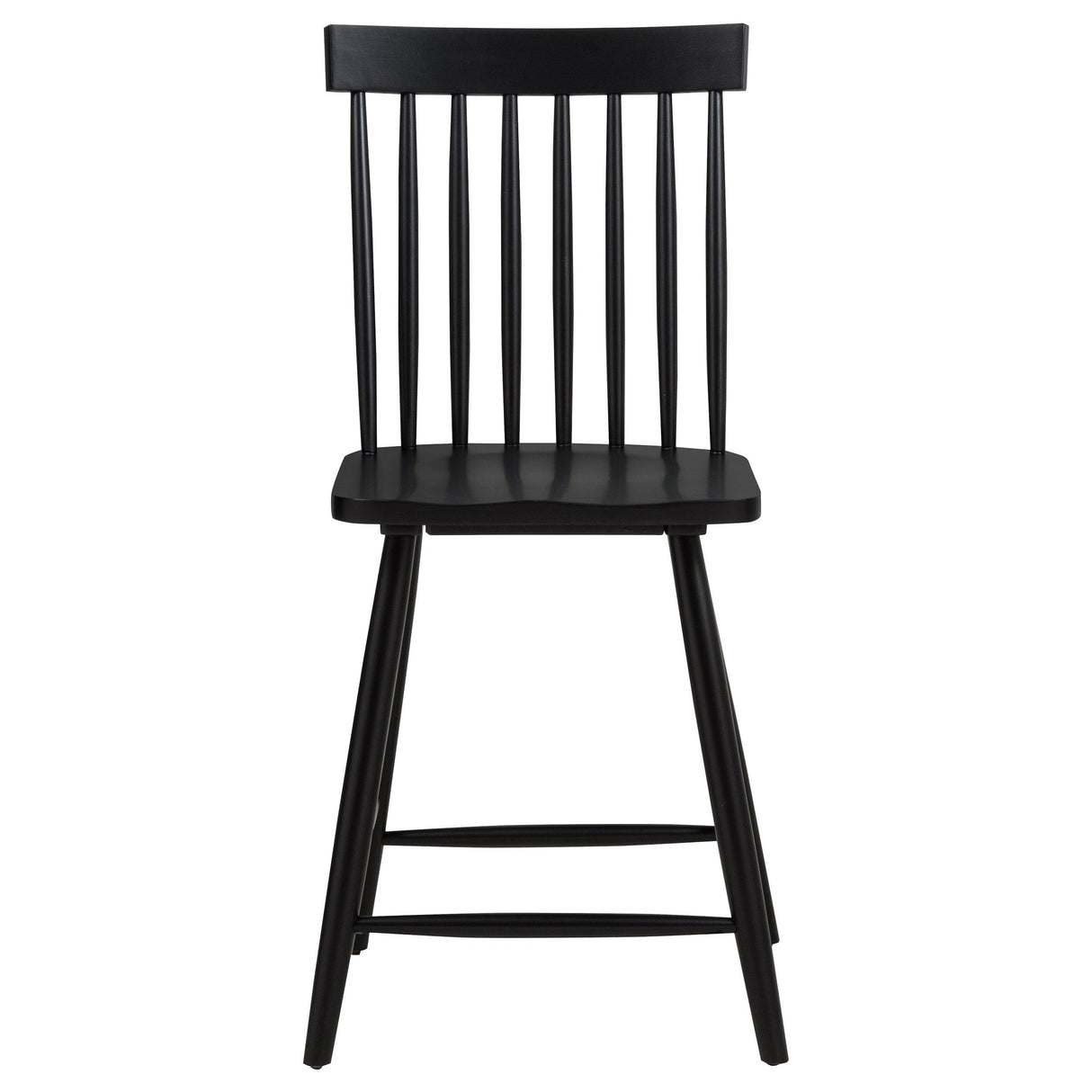 Andrews Black Windsor Counter Height Dining Side Chair, Set of 2 from Coaster - Luna Furniture