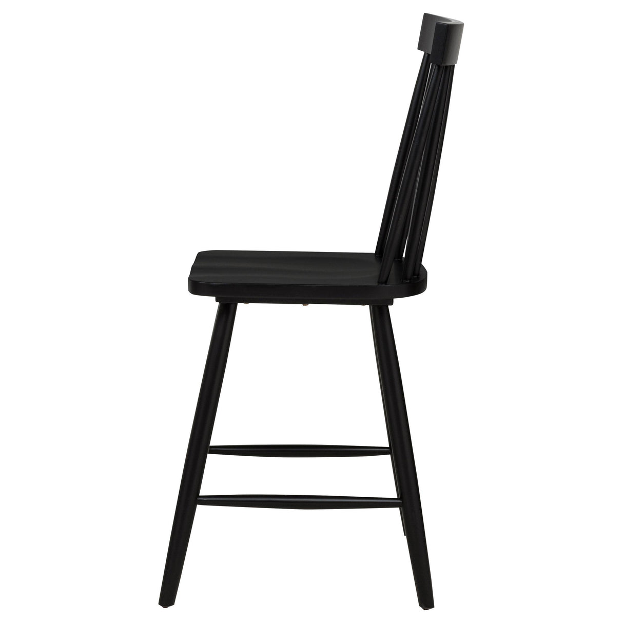 Andrews Black Windsor Counter Height Dining Side Chair, Set of 2 from Coaster - Luna Furniture