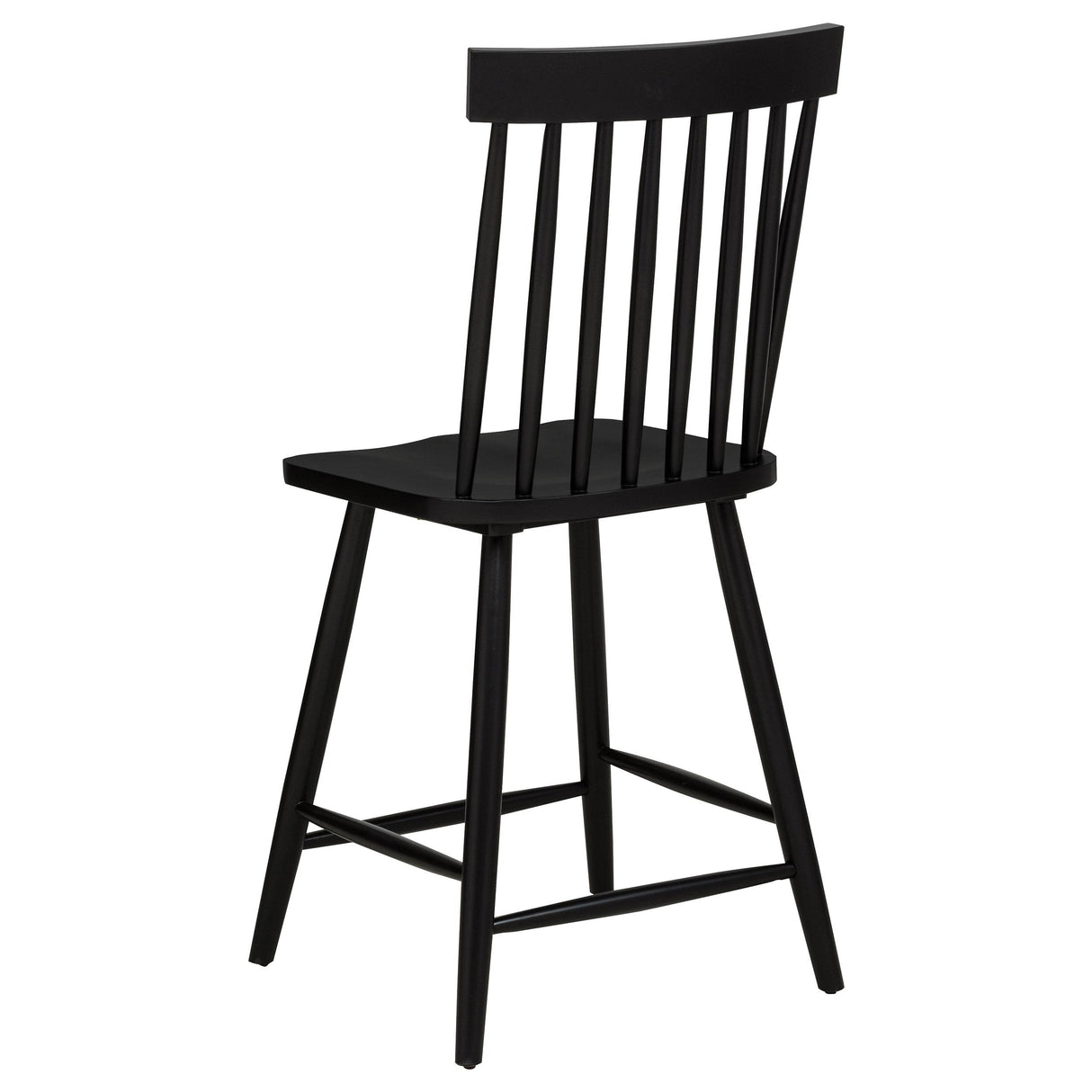 Andrews Black Windsor Counter Height Dining Side Chair, Set of 2 from Coaster - Luna Furniture