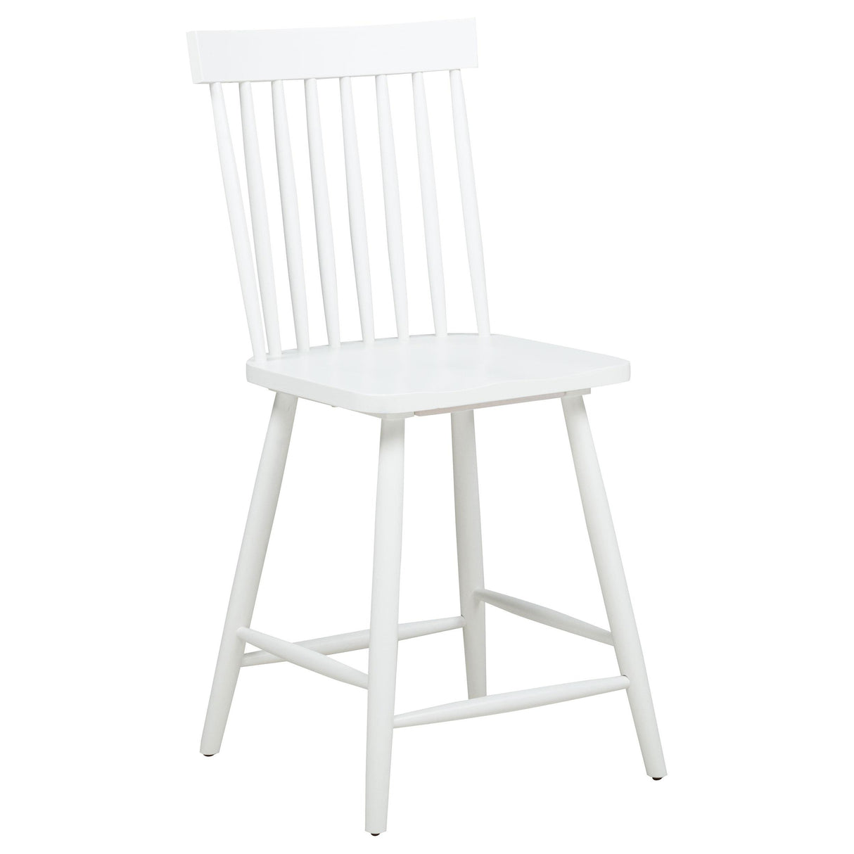 Andrews White Windsor Counter Height Dining Side Chair, Set of 2 from Coaster - Luna Furniture