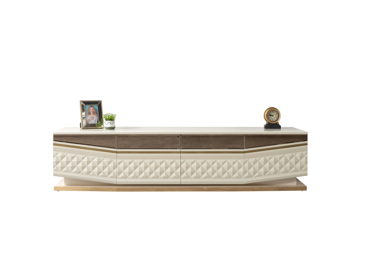 Anica Ivory Tv Stand from Nova Furniture - Luna Furniture