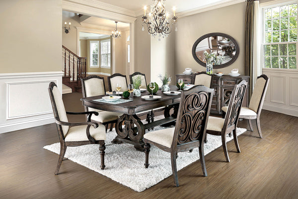 Arcadia Rustic Natural Tone/Ivory Extendable Dining Table
