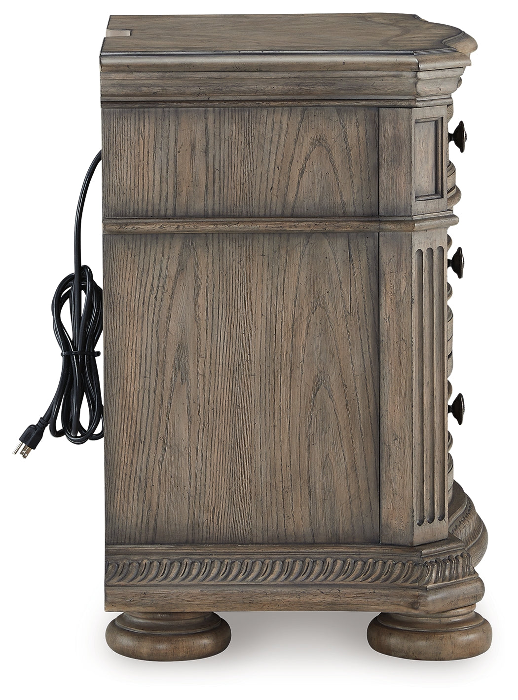 Ardenfield California King Upholstered Sleigh Bed with 2 Nightstands in Light Brown from Ashley Furniture - Luna Furniture