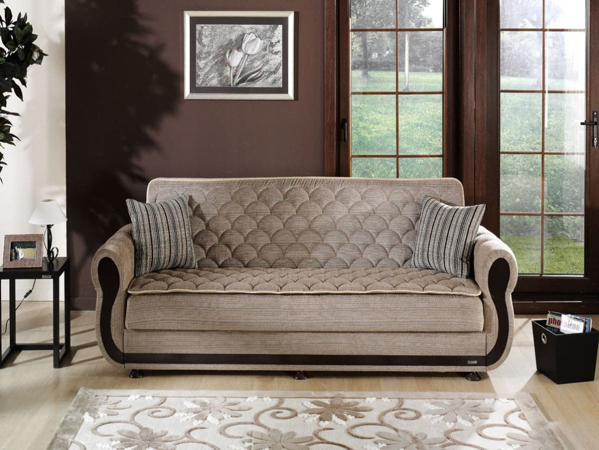 Argos Zilkade Light Brown Living Room Set from Bellona - Luna Furniture