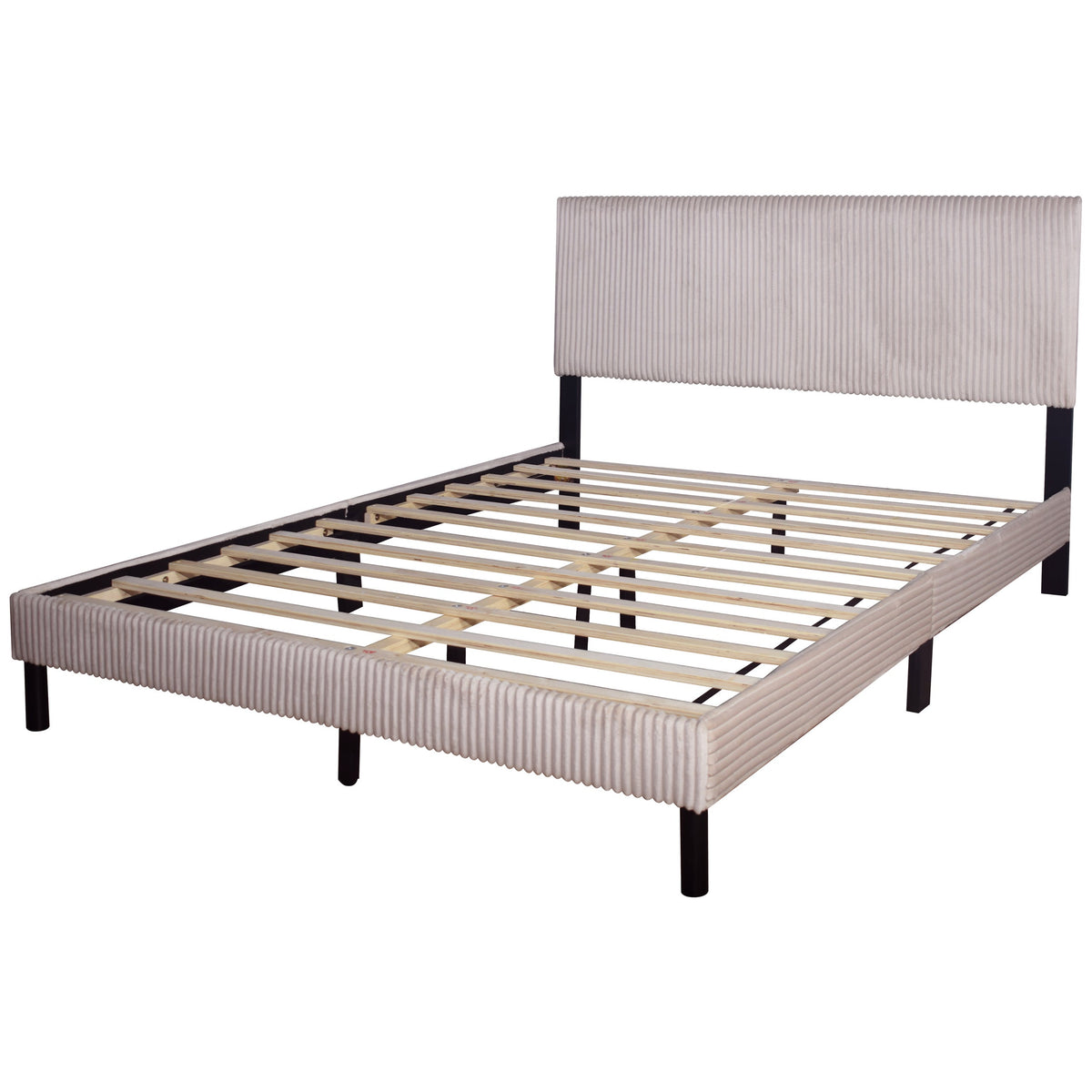 Arianne Beige Twin Platform Bed from Happy Homes - Luna Furniture