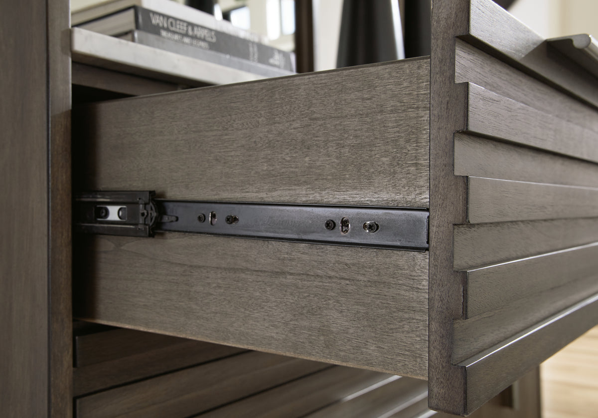 Arkenton Grayish Brown/White Nightstand from Ashley - Luna Furniture
