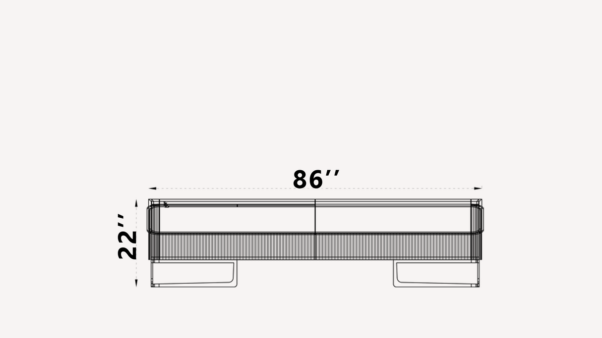 Orsino TV Stand from Luna Luxury - Luna Furniture