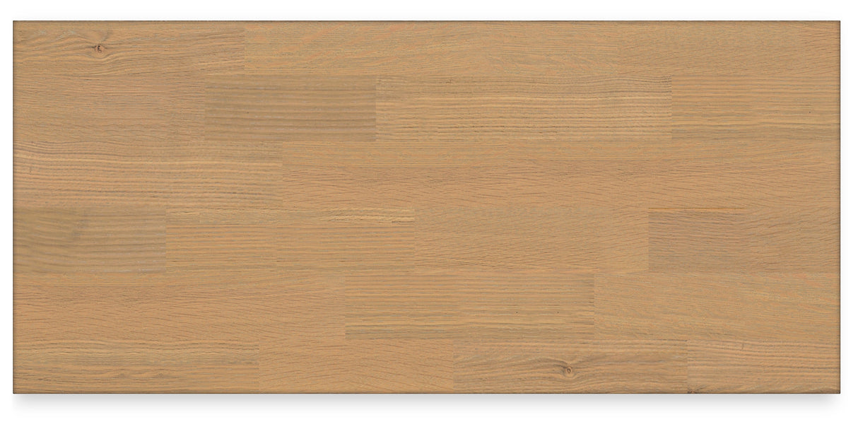 Ashbryn Queen Panel Storage Bed with Mirrored Dresser and Chest in White/Natural from Ashley - Luna Furniture