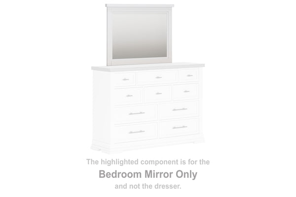 Ashbryn White/Natural Bedroom Mirror (Mirror Only)