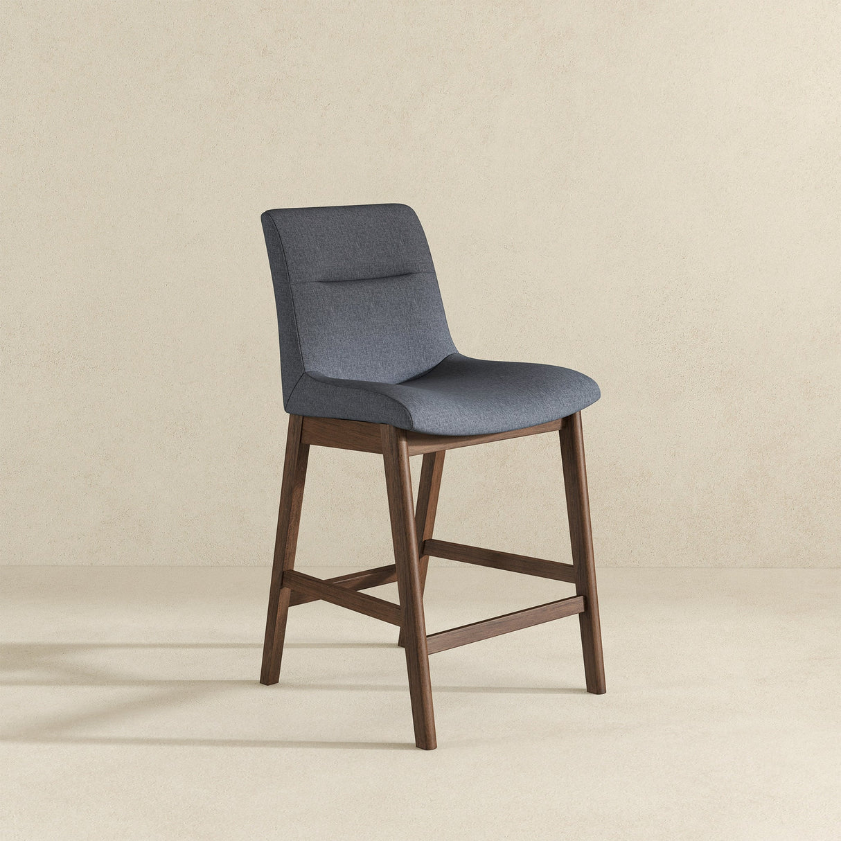 Langlade Fabric Upholstered Counter Stool in Gray (Set of 2) from Ashcroft Furniture - Luna Furniture