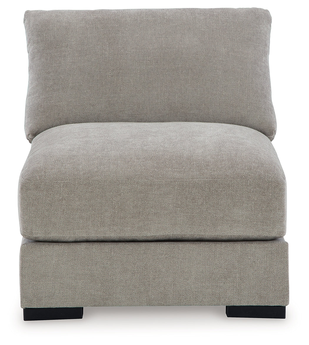 Aslan Court Pebble Armless Chair from Ashley - Luna Furniture