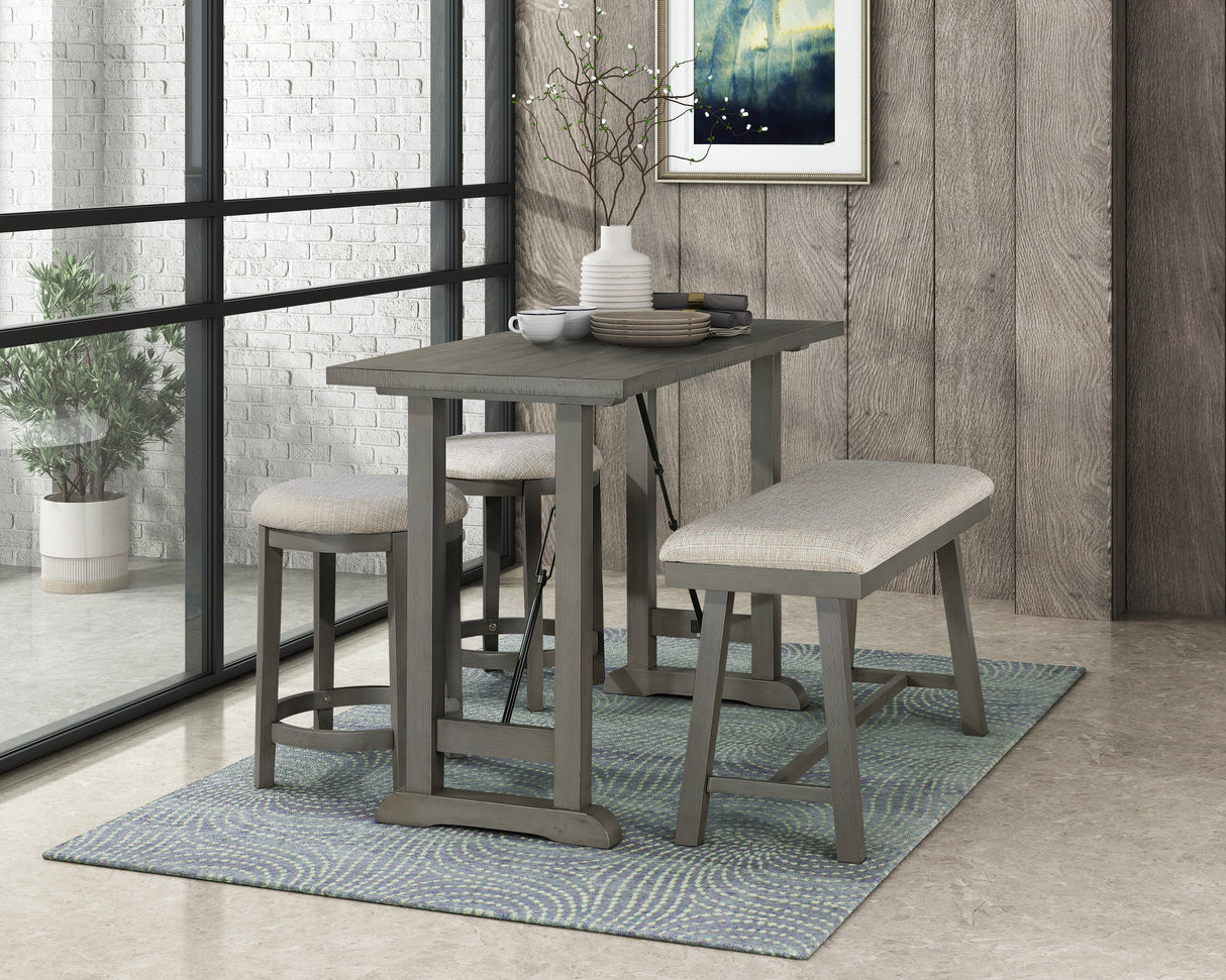 Auburndale Light Gray Counter Height Stool, Set of 2 from Homelegance - Luna Furniture