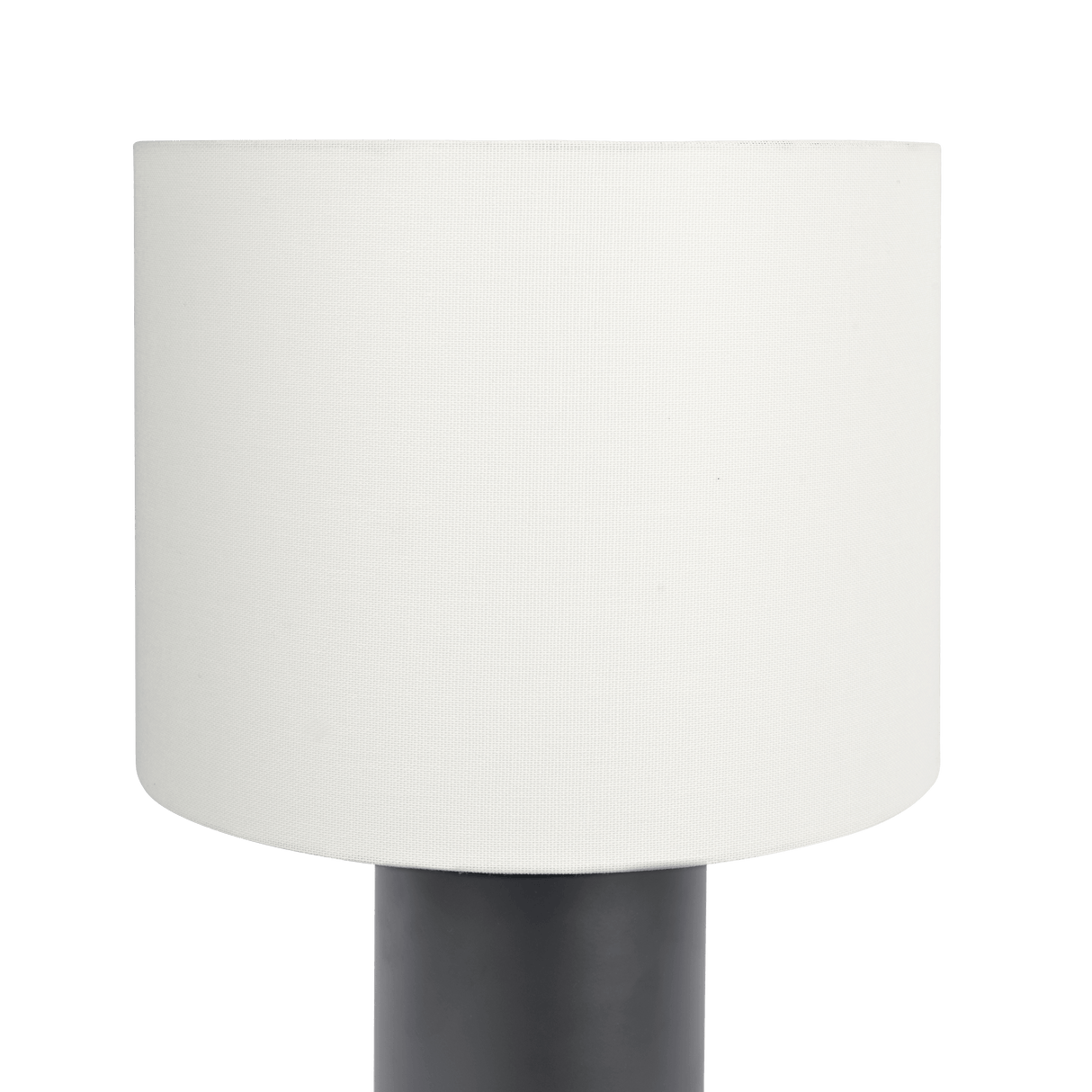 Aura Black Table Lamp with On/Off Switch Black Block Base from Midinmod - Luna Furniture