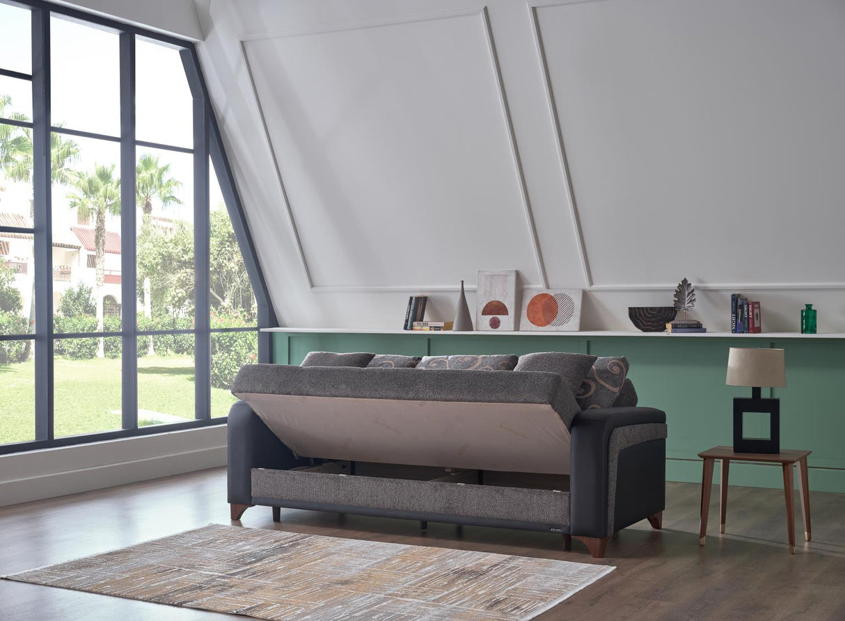 Austin Beatto Anthracite Sleeper Sofa from Bellona - Luna Furniture