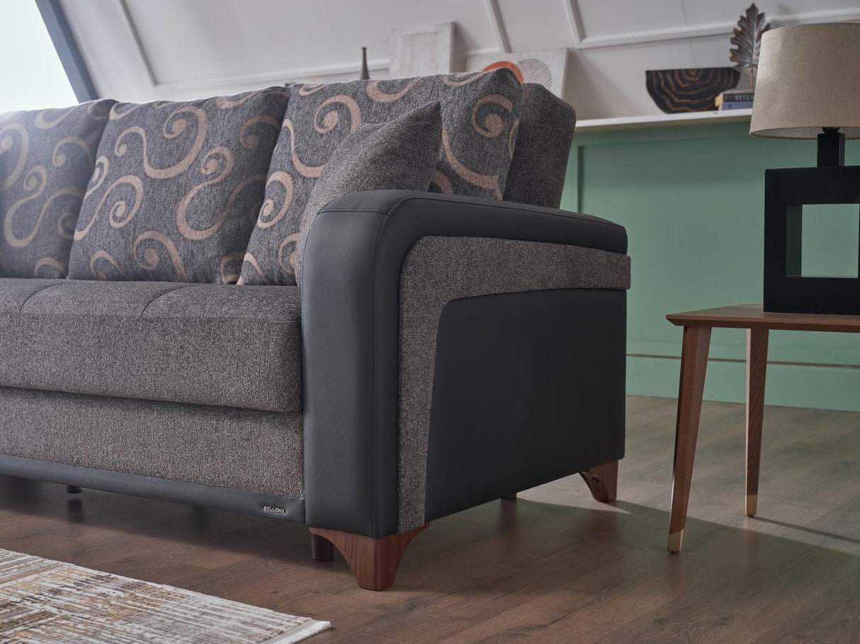 Austin Beatto Anthracite Sleeper Sofa from Bellona - Luna Furniture
