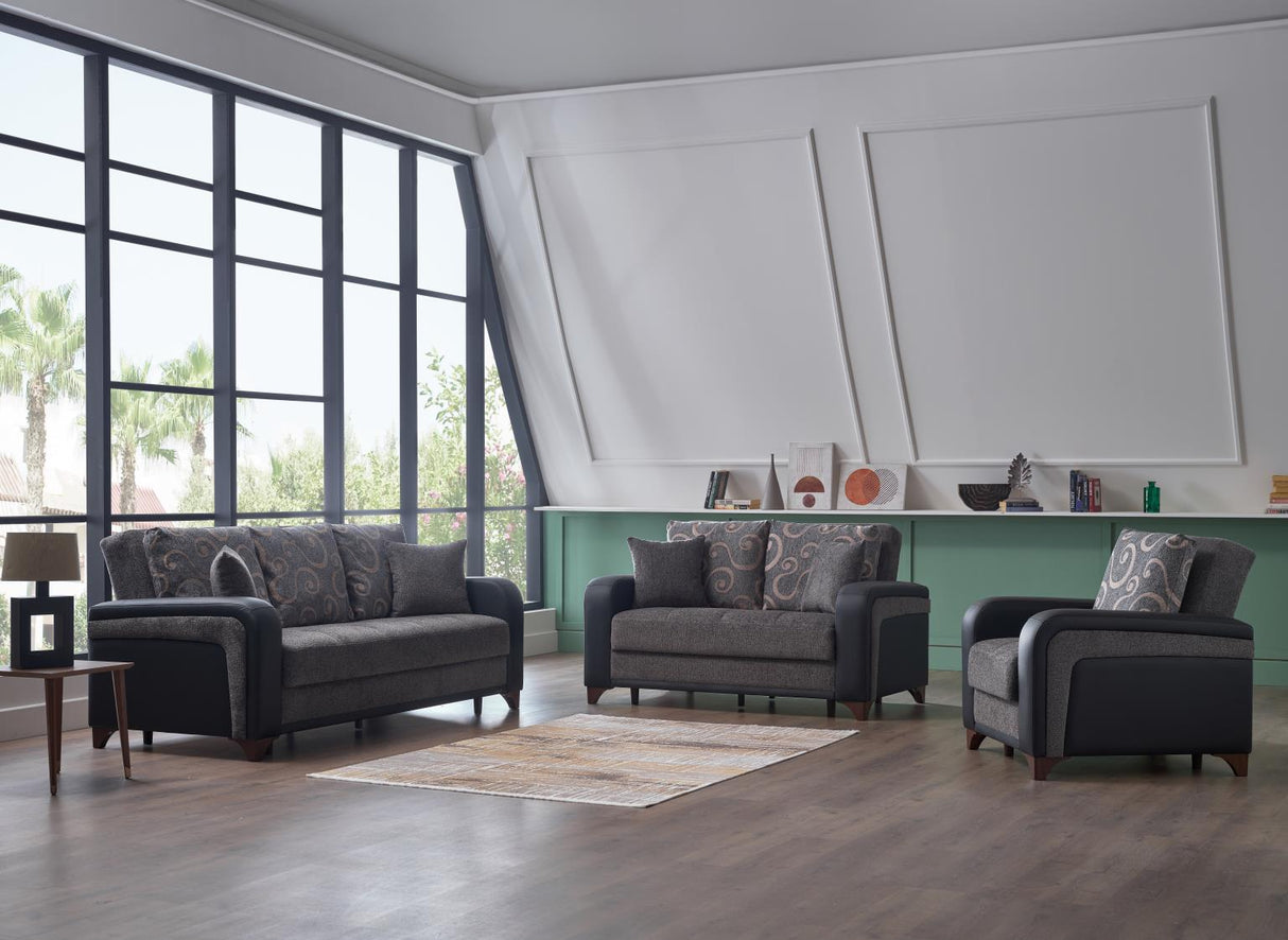 Austin Beatto Anthracite Sleeper Sofa from Bellona - Luna Furniture