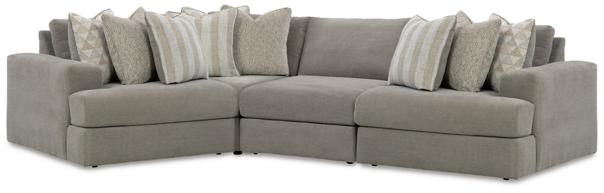 Avaliyah Ash 4-Piece Sectional from Ashley - Luna Furniture