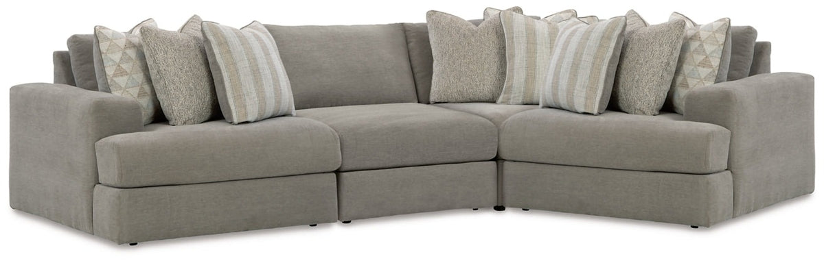 Avaliyah Ash 4-Piece Sectional from Ashley - Luna Furniture