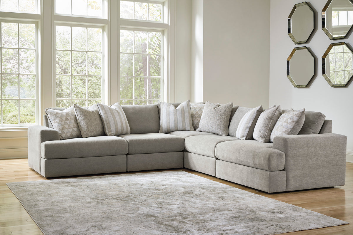 Avaliyah Ash 5-Piece Sectional from Ashley Furniture - Luna Furniture
