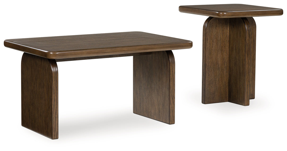 Aviemore Ink 2-Piece Sectional, Occasional Table Set and Lamp from Ashley - Luna Furniture