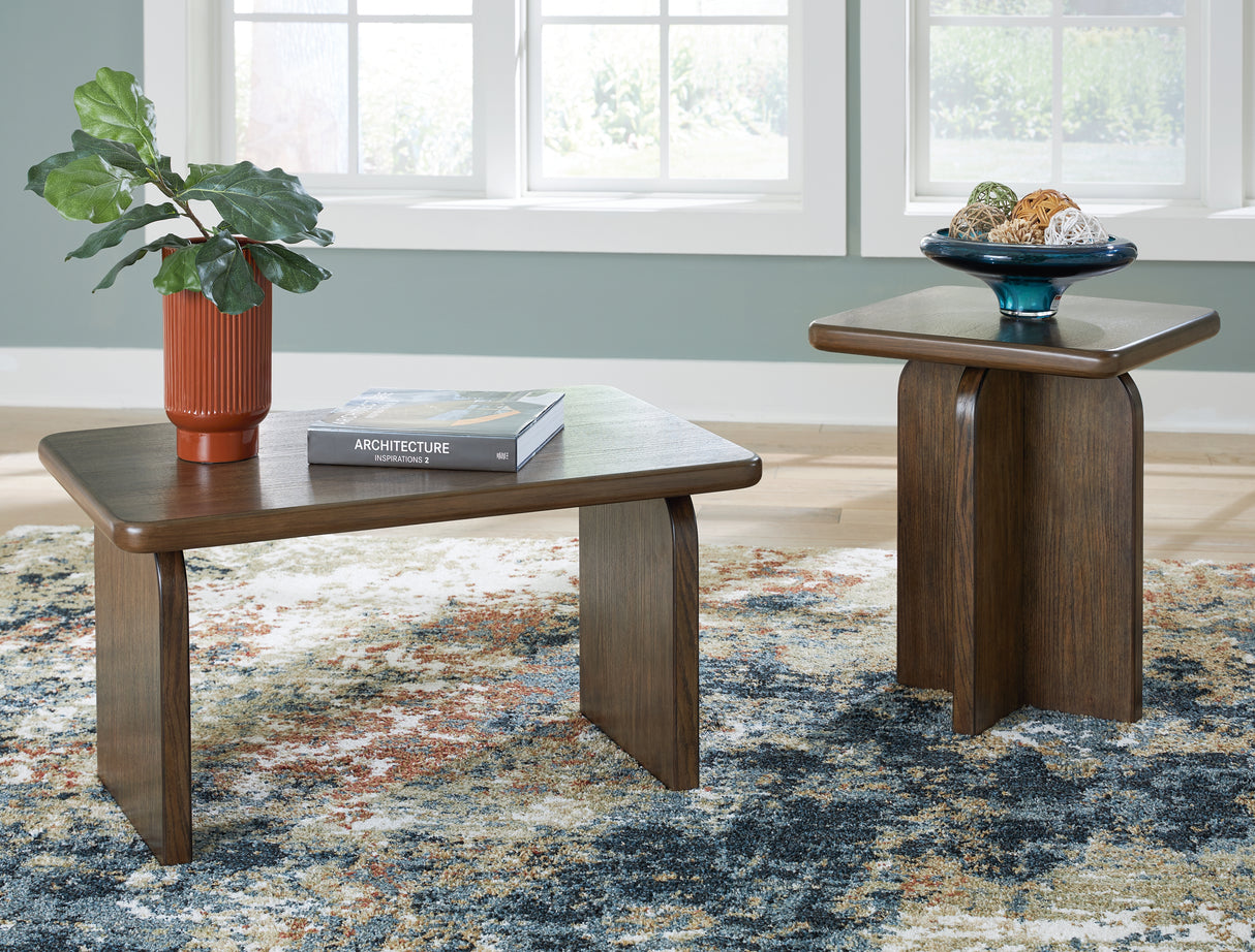 Aviemore Ink 2-Piece Sectional, Occasional Table Set and Lamp from Ashley - Luna Furniture