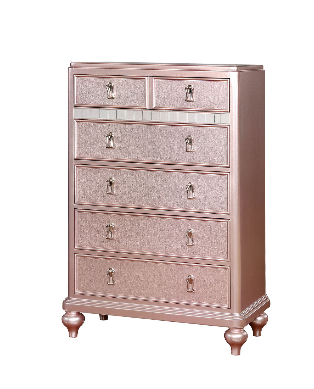 Avior Rose Gold Chest from Furniture of America - Luna Furniture