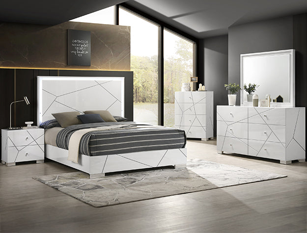 Ayla White Nightstand from Crown Mark - Luna Furniture