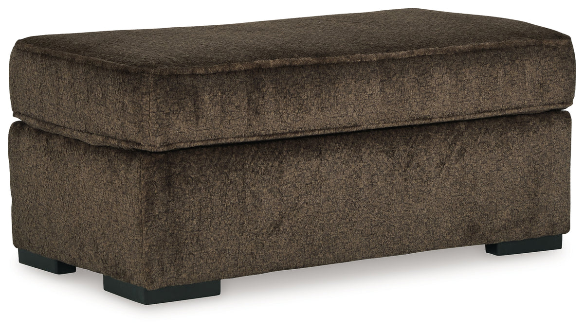Aylesworth Chocolate Ottoman from Ashley - Luna Furniture