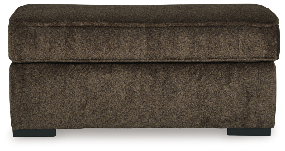 Aylesworth Chocolate Ottoman from Ashley - Luna Furniture