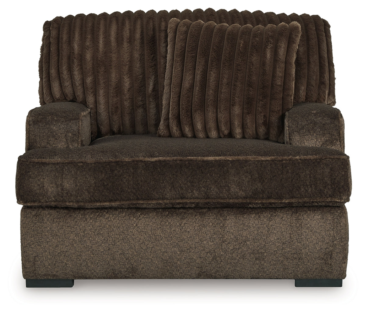 Aylesworth Chocolate Oversized Chair from Ashley - Luna Furniture
