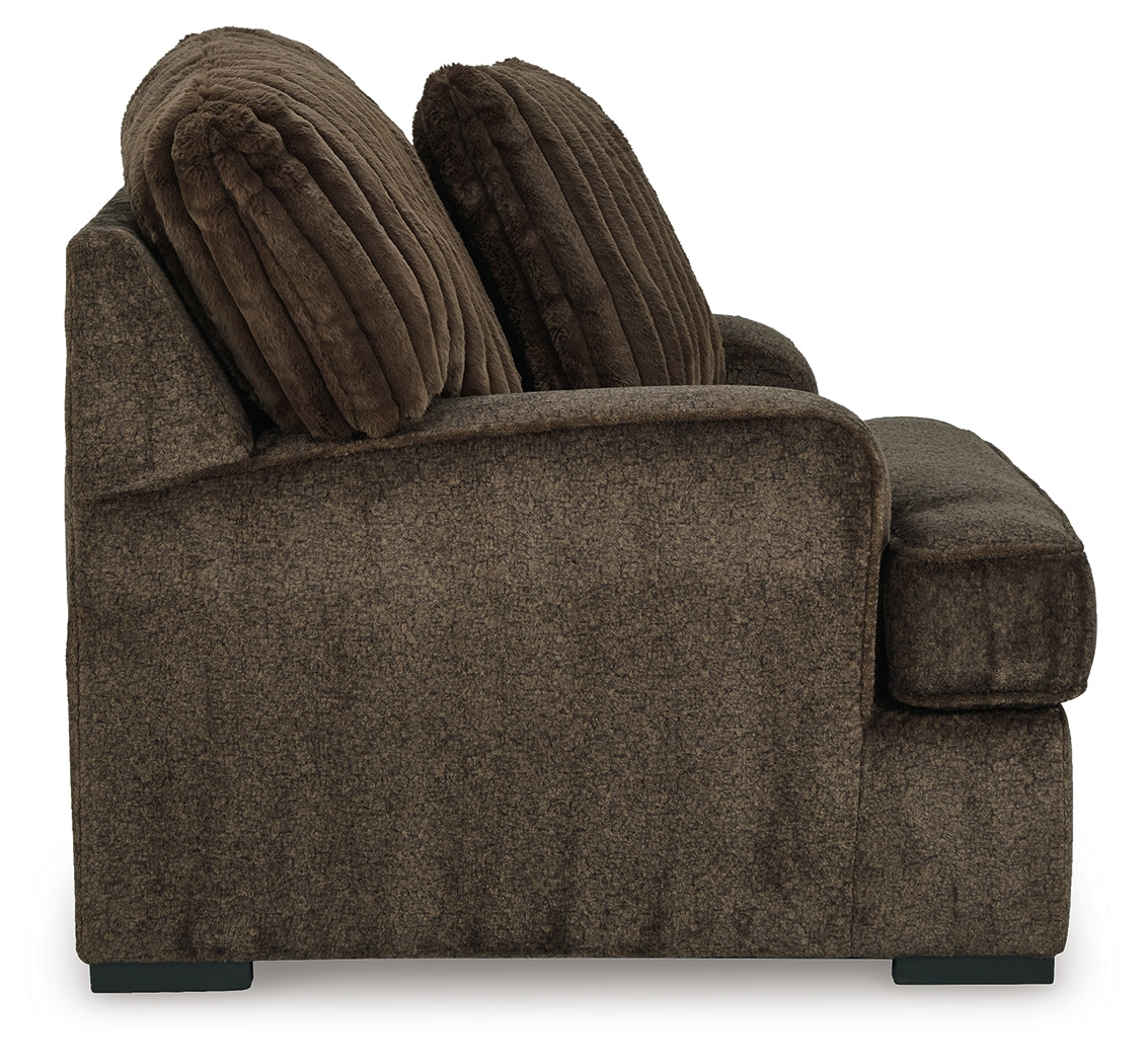 Aylesworth Chocolate Oversized Chair from Ashley - Luna Furniture