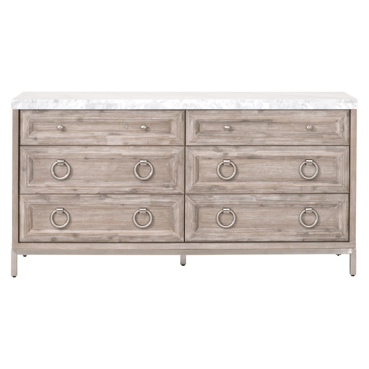 Azure Carrera 6-drawer Double Dresser from Essentials For Living - Luna Furniture