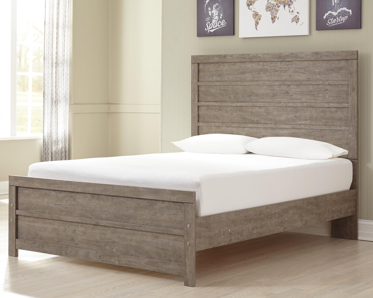 Culverbach Gray Full Panel Bed, Dresser, Chest and Nightstand from Ashley - Luna Furniture