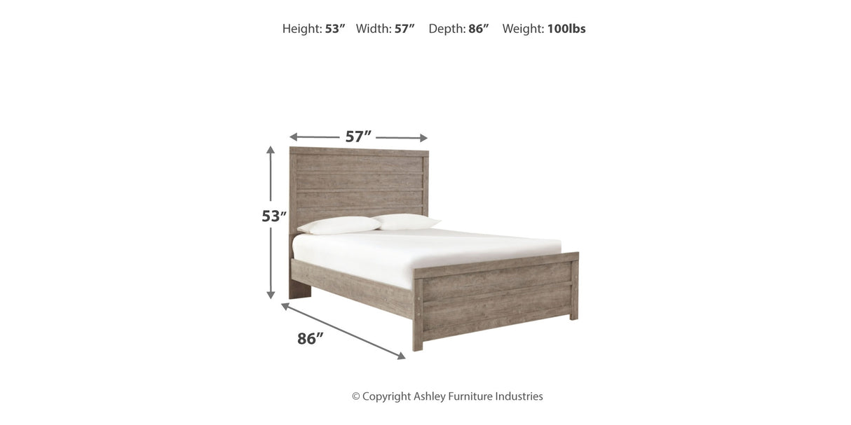 Culverbach Full Panel Bed with Dresser in Gray from Ashley Furniture - Luna Furniture
