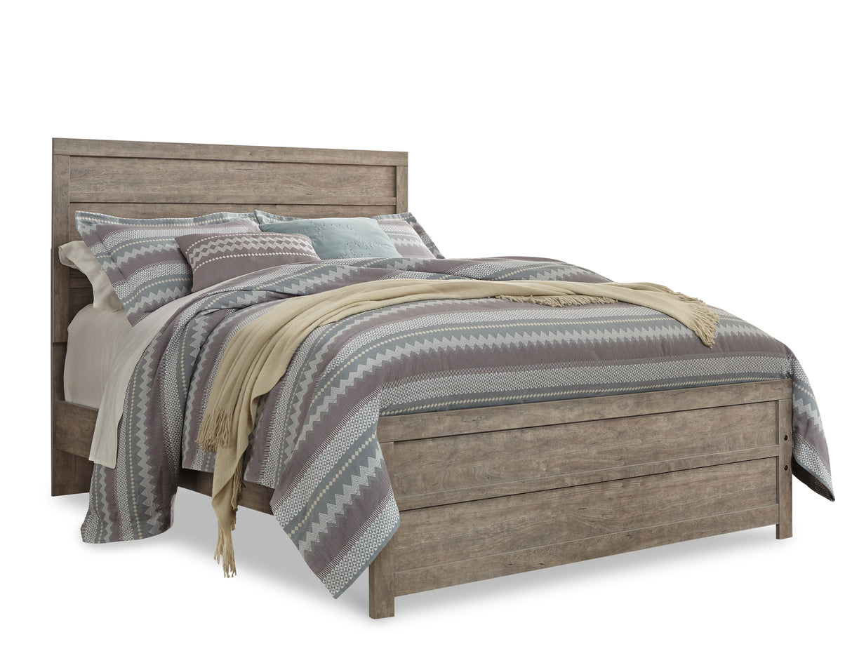 Culverbach Gray Queen Panel Bed with Dresser from Ashley - Luna Furniture