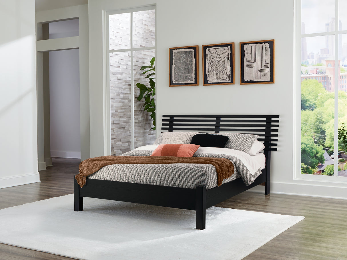 Danziar Queen Slat Panel Bed, Dresser and Mirror from Ashley - Luna Furniture