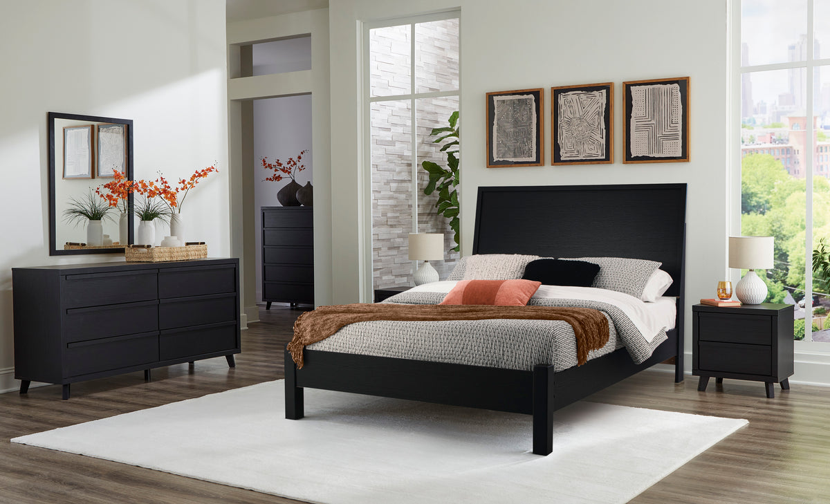 Danziar Black Platform Bedroom Set from Ashley Furniture - Luna Furniture