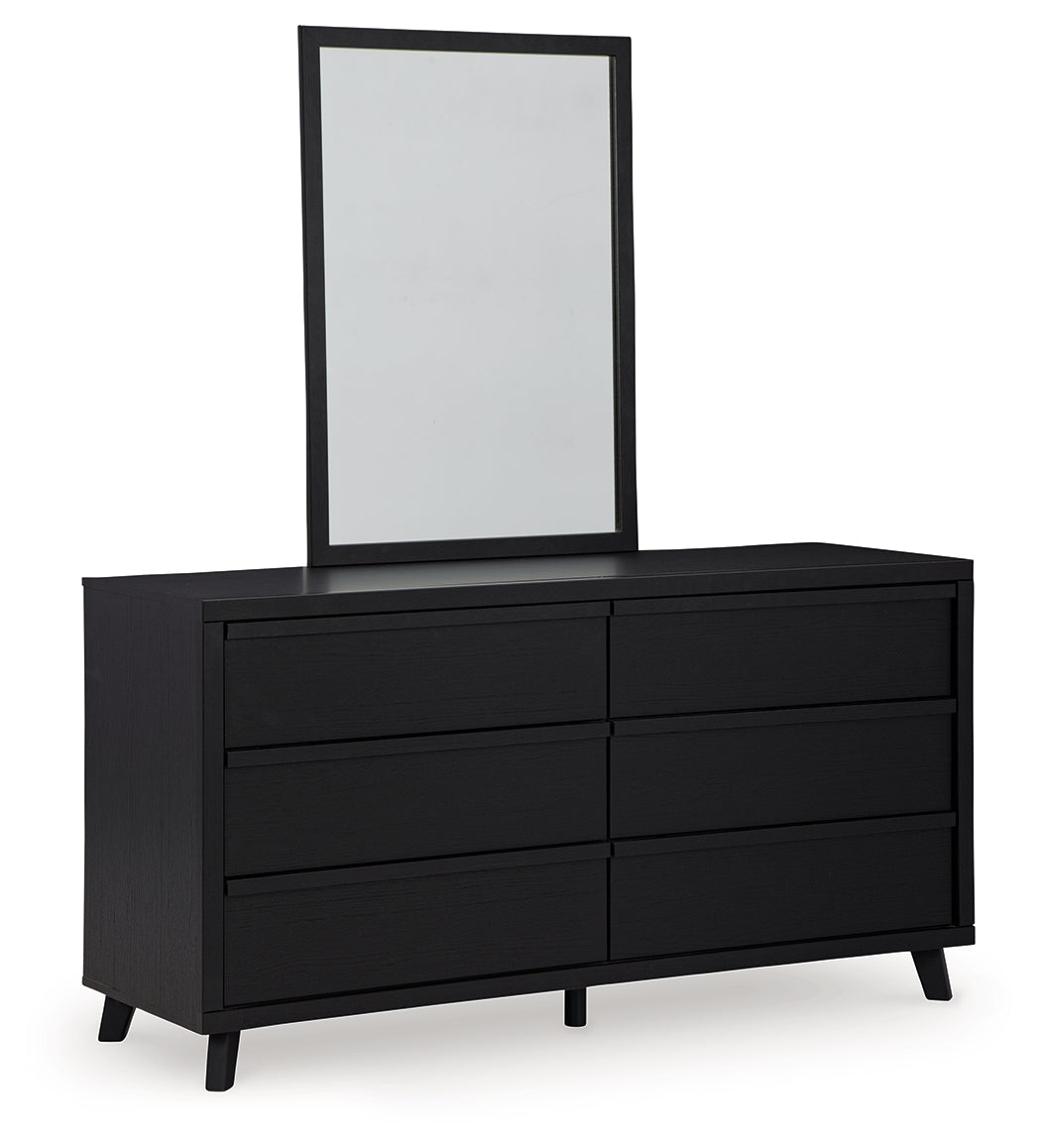 Danziar Queen Slat Panel Bed, Dresser and Mirror from Ashley - Luna Furniture